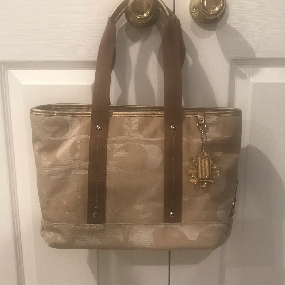 Coach classic fabric tote